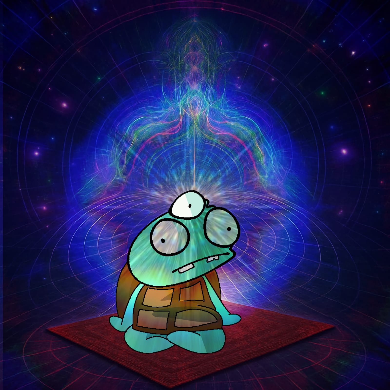 Turtle in cosmic meditation